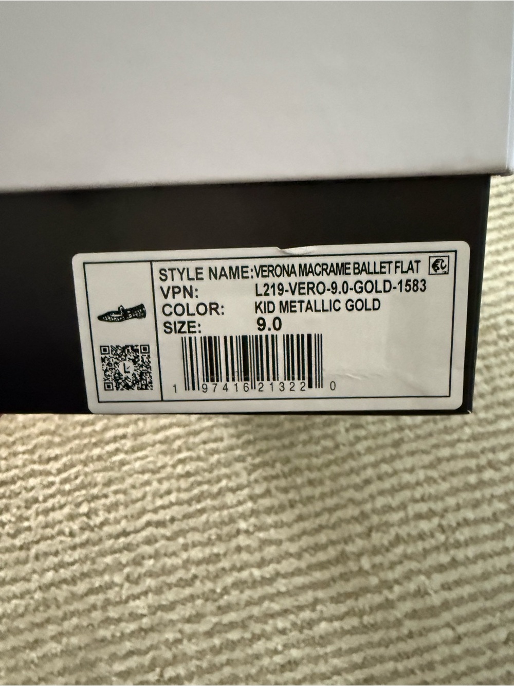 NWT Larroude Verona macrame ballet flat - 9 - Picture 7 of 9